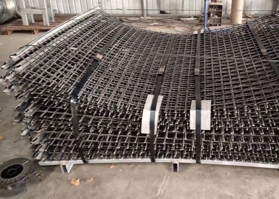 65mn Crimped Vibrating Wire Mesh For Mining Sieve Screen