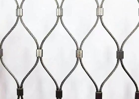 304 316 316l High Strength Stainless Steel Wire Rope Mesh Net For Aviary Zoo