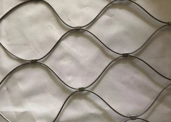 Factory Sale 304 Stainless Steel Wire Rope Mesh Woven Stainless Steel Rope Mesh For Zoo Mesh