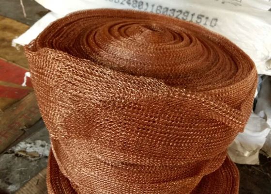 Standard Copper Knitted Wire Mesh For Corrosion Resistant Filter Pad