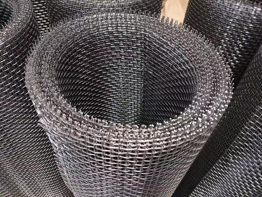 Spring Steel Wire Mining Screen Mesh , Shaker Screen Mesh Crimped