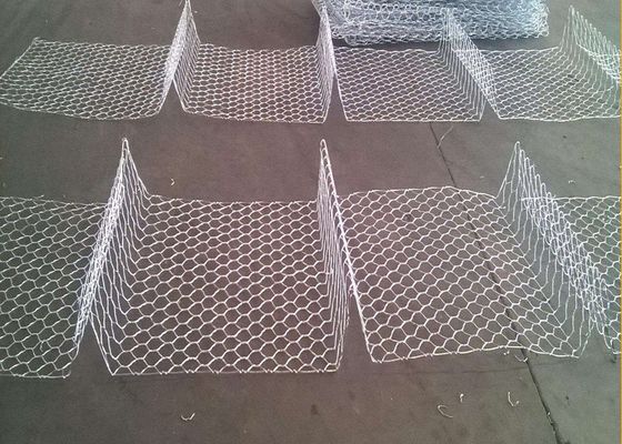 Selvedge Wire Hexagonal Mesh Stainless Steel Gabions For Protecting Slope