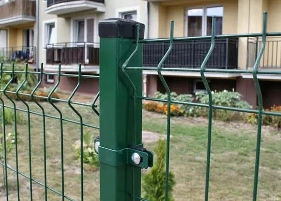 Powder Coated Curved Steel Fence For Garden Commercial Area Hospitals