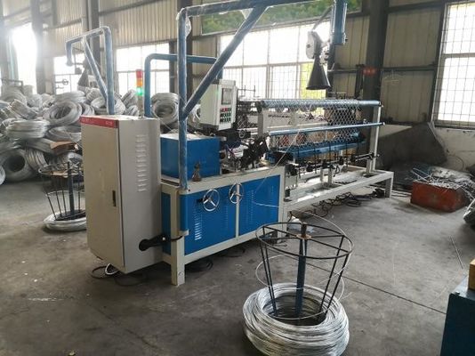 Double Wire Automatic Diamond Mesh Machine For Chain Link Fence