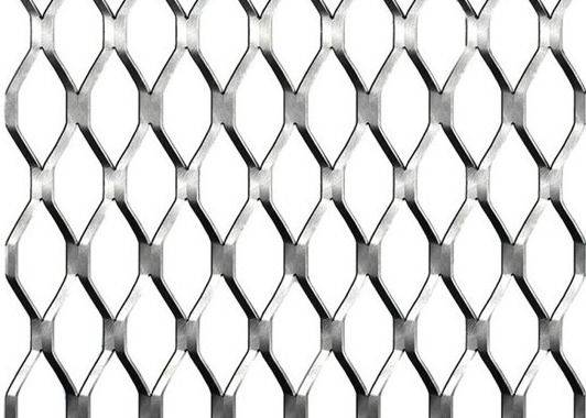 Light Duty Aluminum Expanded Metal Mesh Decorative For Exterior Wall Cladding