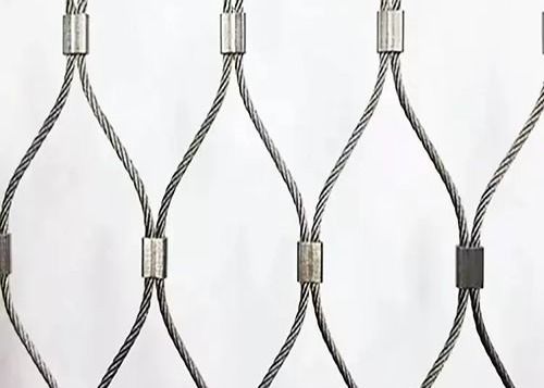 Inox 316 Stainless Steel Cable Mesh Custom Ferrule Type X Tend