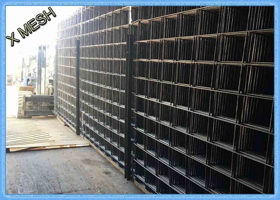 Coated Welded Wire Mesh Panels A393 Rectangular Hole Concrete Reinforcing
