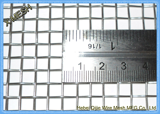 Silver Color SS 304 Stainless Steel Woven Wire Mesh For Industrial Fields