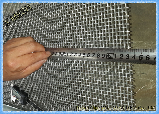 High Tensile Woven Mining Screen Mesh Square Hole 2.0mm Wire Diameter With Hooks