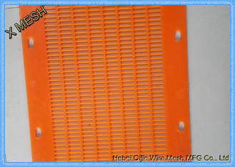 High Frequency  Flip Flow Flop Jumping Pu Mats Oblong Hole Polyurethane Mining Screen Mesh