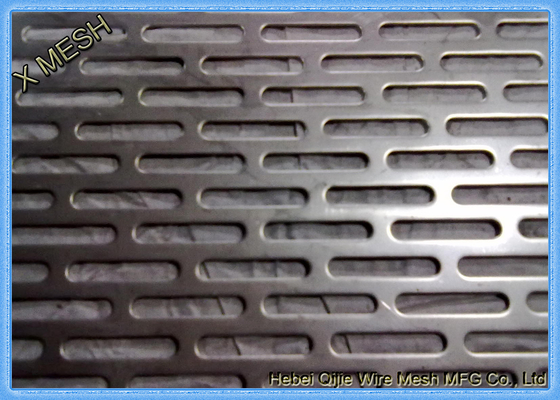 Galvanized Steel Slotted Hole Perforated Metal Cladding Panels Corrosion Resistant