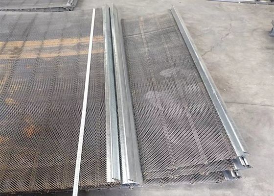Black Iron 4mm Vibrating Screen Mesh Square Woven Crimped Wire
