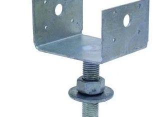 Galvanized Fence Post Support U Bracket Timber Connector For Wooden Construction