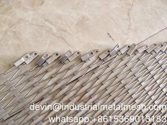 Stainless Steel 304/316 7*7 Zoo Wire Mesh Fence Green Wall Mesh Safety Net Stainless Steel Rope Mesh