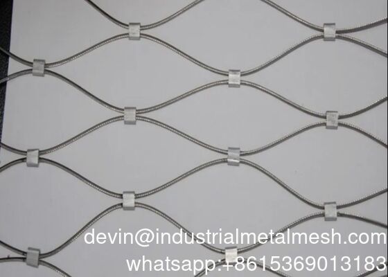 SS304 316 Strong Stainless Steel Cable Wire Rope Mesh Cargo Net