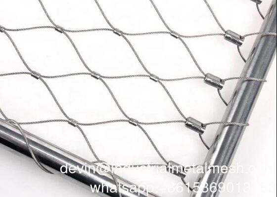 Flexible Stainless Steel Cable Mesh 304 316 Metal Wire Rope Mesh