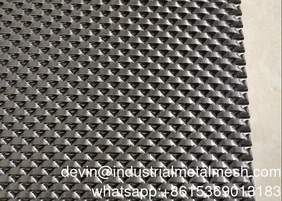 Heavy Duty DVA Mesh Black Color Aluminum One Way Vision Expanded Metal Mesh Sheet