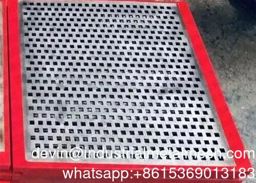 High Performance Dewatering Screens Polyurethane Edged Screen Panels for Screening Sand and Minerals