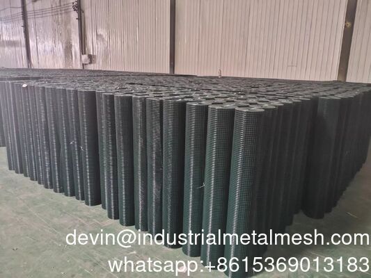 Galvanized PVC Coated Black Colored Cheap Welded Wire Mesh Roll 1m X 30m