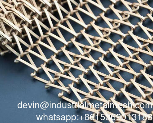 Decorative Spiral Wire Mesh Panels for Modern Architectural Designs