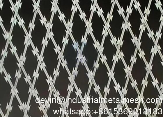 1.8 M High Welded Razor Wire Mesh Diamond Razor Wire Mesh Popular in South Africa