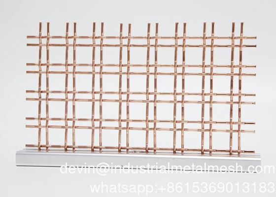20 Mesh Lock Crimp Wire Mesh 304 Stainless Steel Woven Metal Decorative