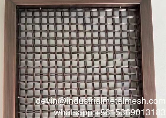 Polished Decorative Wire Mesh Stainless Steel Brass Aluminum Construction