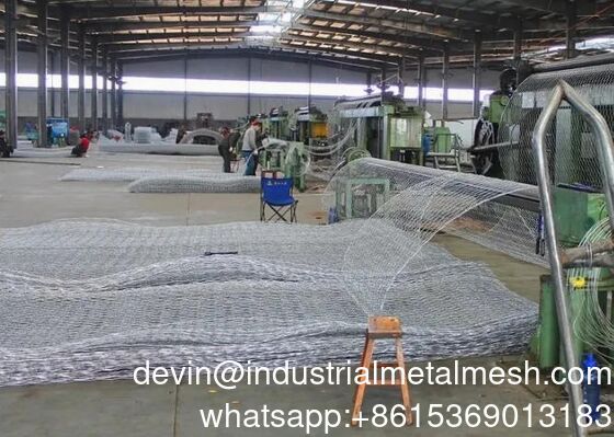 Galvanized or PVC Coated Welded Woven Hexagonal Mesh 8X10cm Gabion and Gabion Box