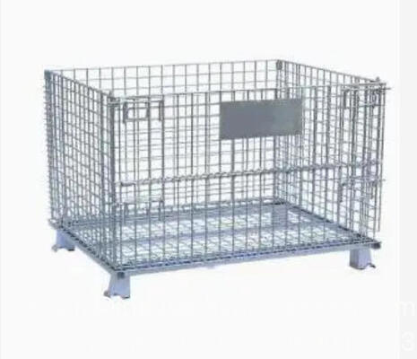 Industrial Material Handling Wire Mesh Cage with 4 Wheels