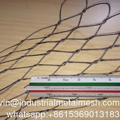 304 Stainless Steel Wire Flexible Cable Rope X-Type Infill Rope Mesh Balustrade Protective Net