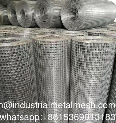 Durable Welded Wire Mesh 1.5m X 25m Silvery Galvanized Roll