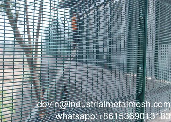 358 Security Fence Panel Anti Climb High Security Perimeter Fence Clear View Welded Mesh Fence System for Prison Industrial