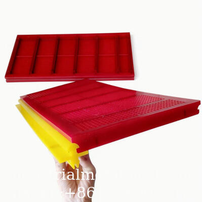 Impact Resistant Polyurethane Coated Steel Bar Screen High Elasticity Anti-Pegging Mining Mesh