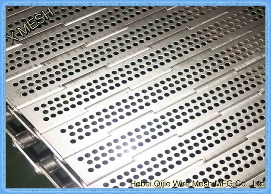 Perforated Hole Stainless Steel 316L Chain Plate Metal Conveyor Belt Mesh