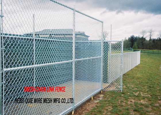 4 Inch Green Garden PVC Coated Black Chain Link Fence For Playground And Gardens