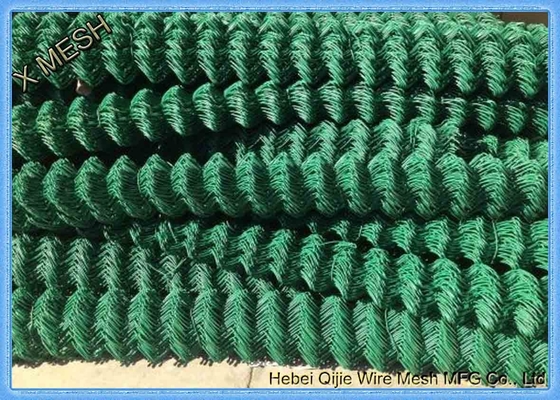 PVC Coated Galvanized Diamond Chain Link Wire Mesh Fence Fabric 4 Foot Height