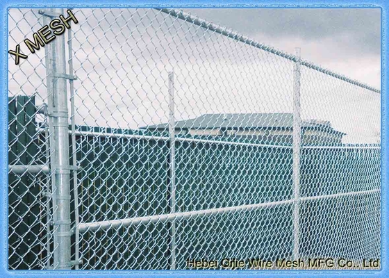 9 Gauge Aluminum Coated Steel Chain Link Fence Privacy Fabric for Commercial residential