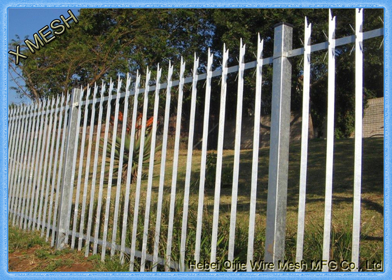 Powder Coated D & W Steel Palisade Fence Black Finished Easily Assembled