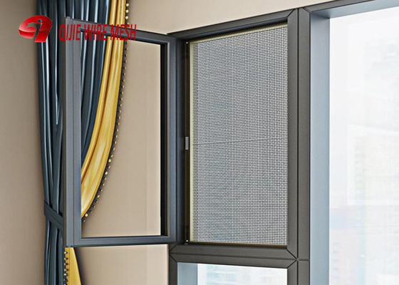 Stainless Steel Insect Protection Window Screen Detachable Design In Black Color