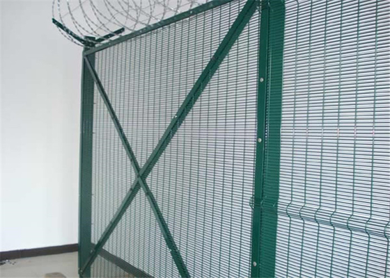 Pvc Coated 358 Mesh Fencing Panels Anti Cut &amp; Anti Climb Security Fence