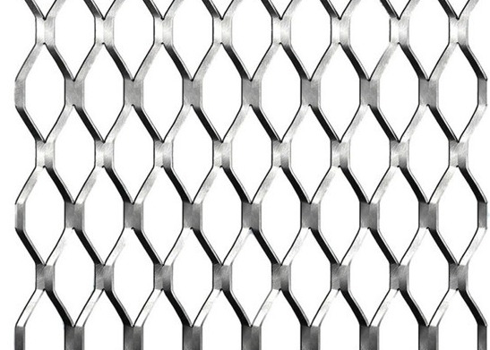 Light Duty Aluminum Expanded Metal Mesh Decorative For Exterior Wall Cladding