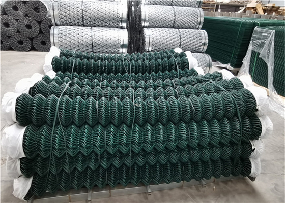 11.9 Gauge 2&quot; Opening Chain Link Fence Cover Fabric 3 Foot With Heavy Duty Sliding Gates