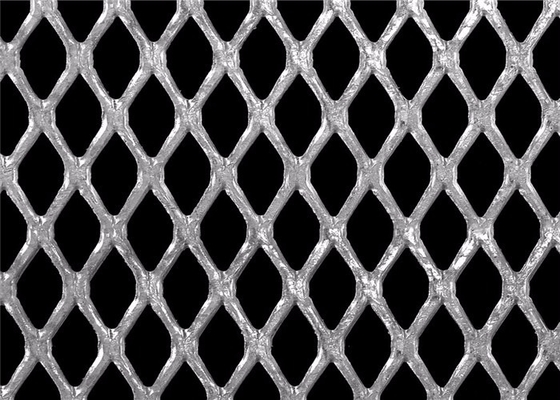Flattenedd Heavy Expanded Metal Mesh Panel Strong Tensile Strength