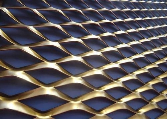 Expanded Wire Mesh 24in X 24in Pattern Anodized Industrial Stretching Metal Sheet