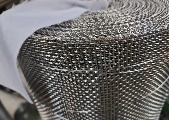 2m Width 10mesh 304 Stainless Steel Woven Wire Mesh 2.5mm Openning Selvage Edge