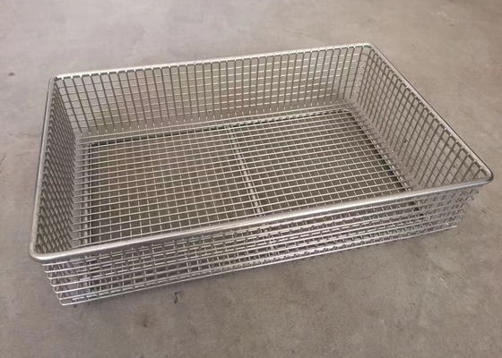 Container Sus304 Bathroom Small Stainless Steel Wire Baskets Space Saver