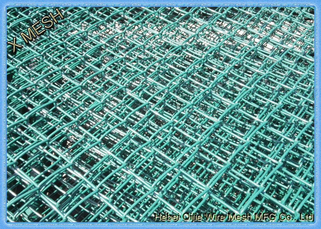 ASTM A392 Colored Chain Link Fence Mesh Roll Polymer Coated For
