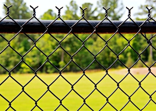 Durable Black Chain Link Fence Privacy Fabric Hot Dipped Galvanized ...