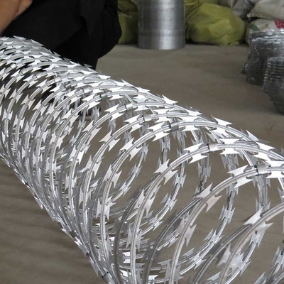 Safety Barbed Hdg Concertina Razor Wire Mesh 12x12 Bwg
