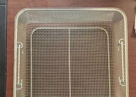 316 Stainless Steel Perforated Metal Autoclave Baskets For Medical Sterilization